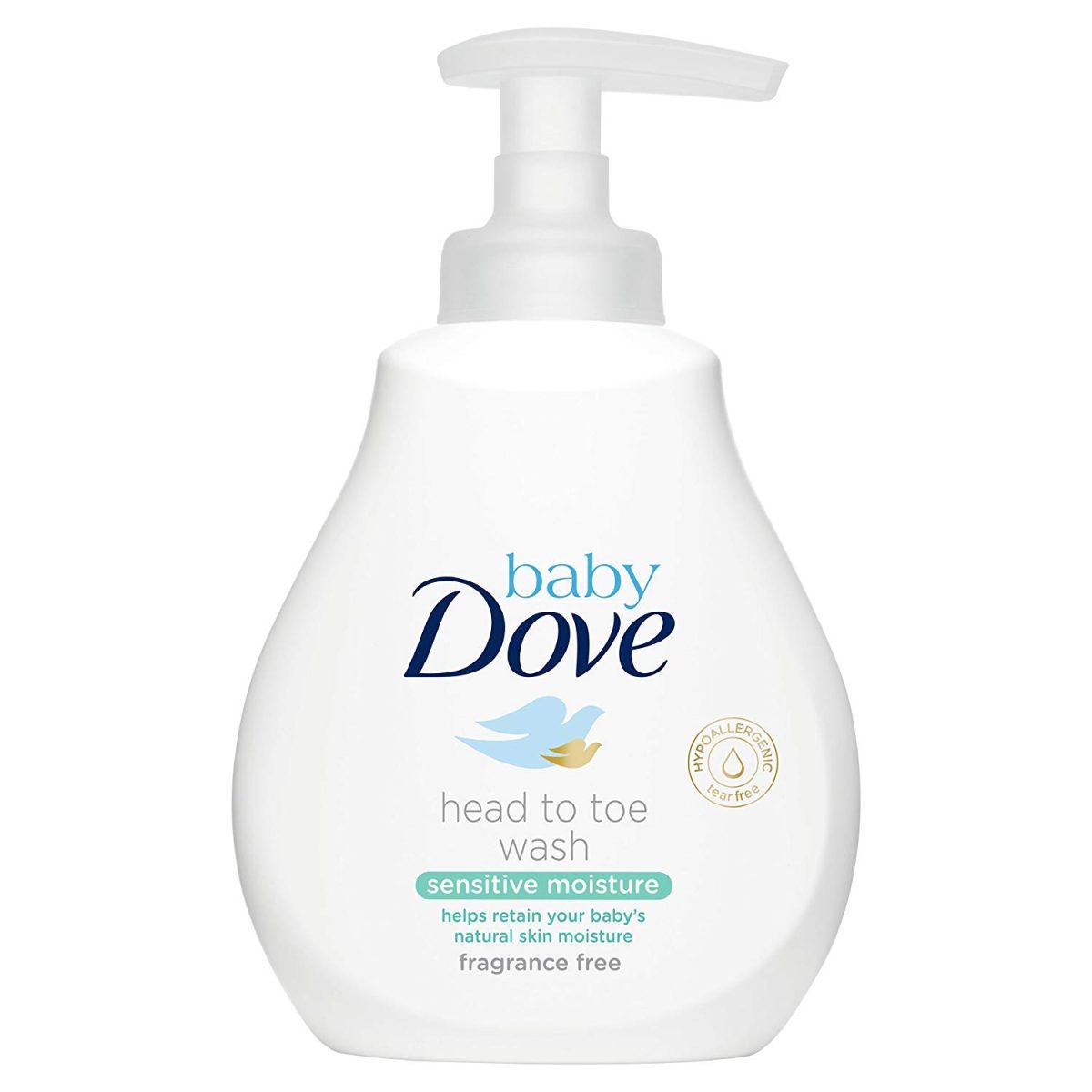 Dove BABY Head-To-Toe Wash 200ml (Fragrance Free Moisture) - Image 1