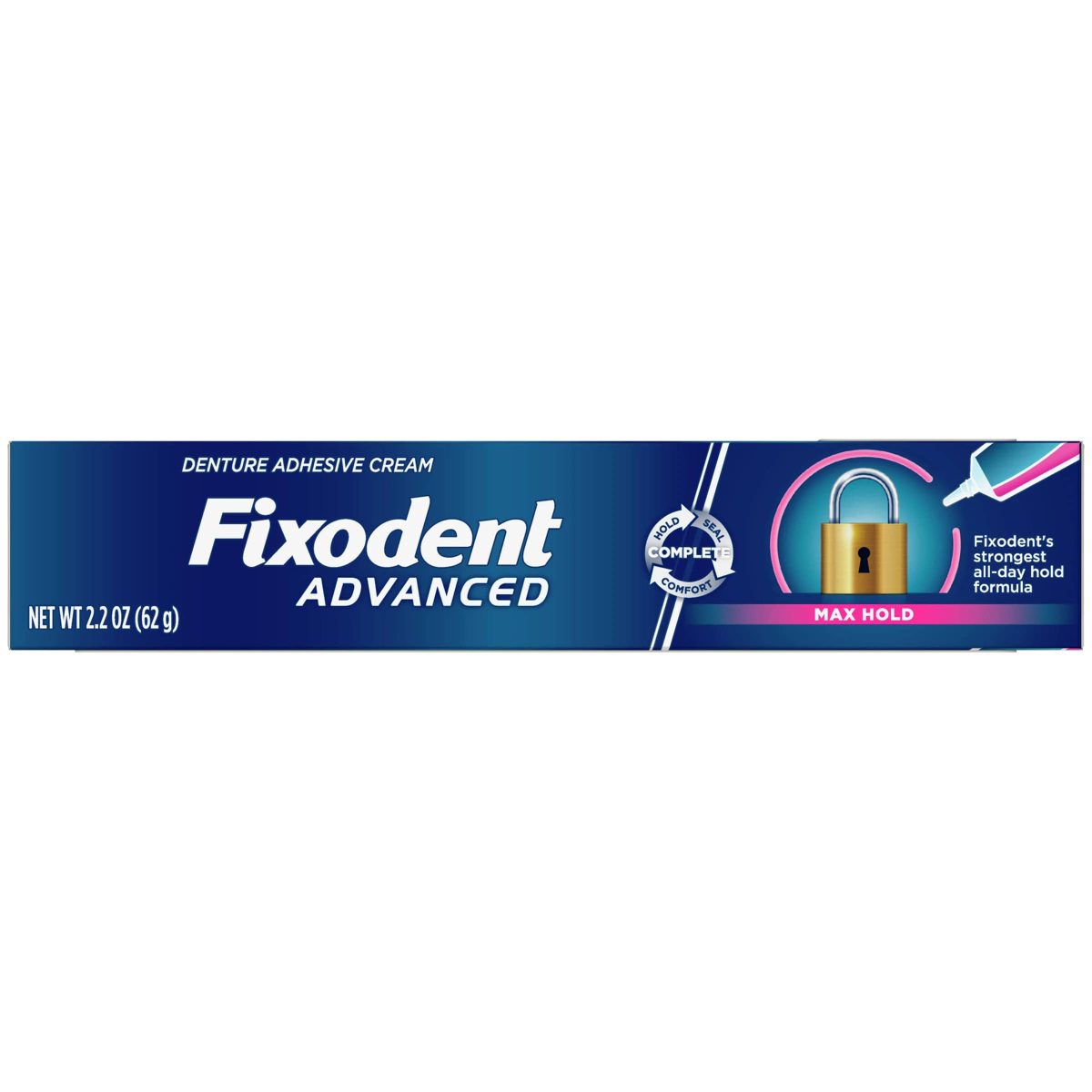 Fixodent Denture Adhesive Cream (Advanced) 62g - Image 1