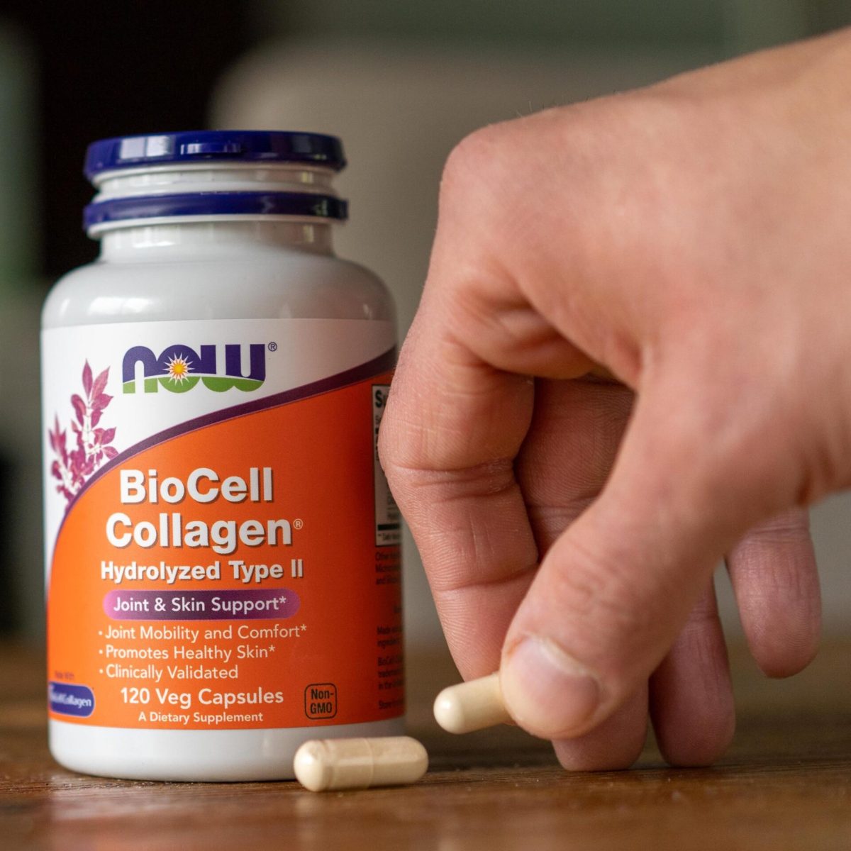 NOW Biocell Collagen Hydrolyzed Type II Vcaps 120's - Image 1