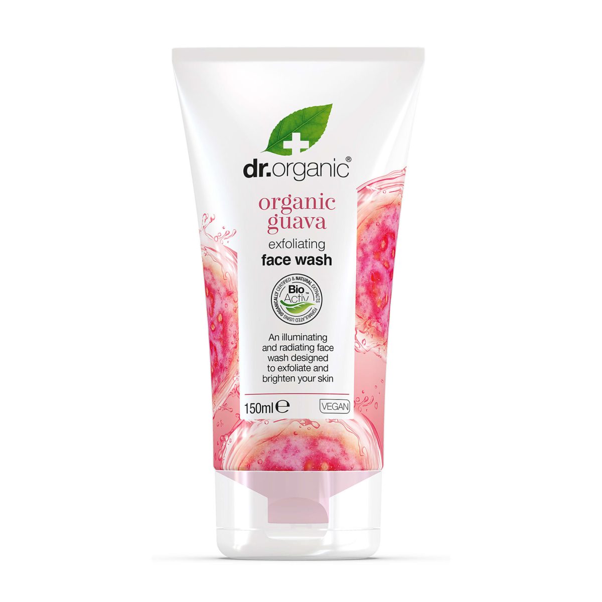 Dr. Organic Guava Face Wash Exfoliating 150ml - Image 1