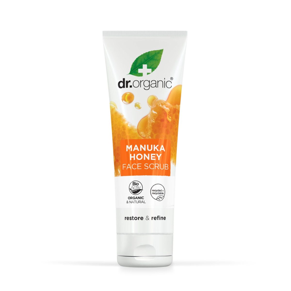 Dr Organic Manuka Honey Face Scrub 125ml - Image 1