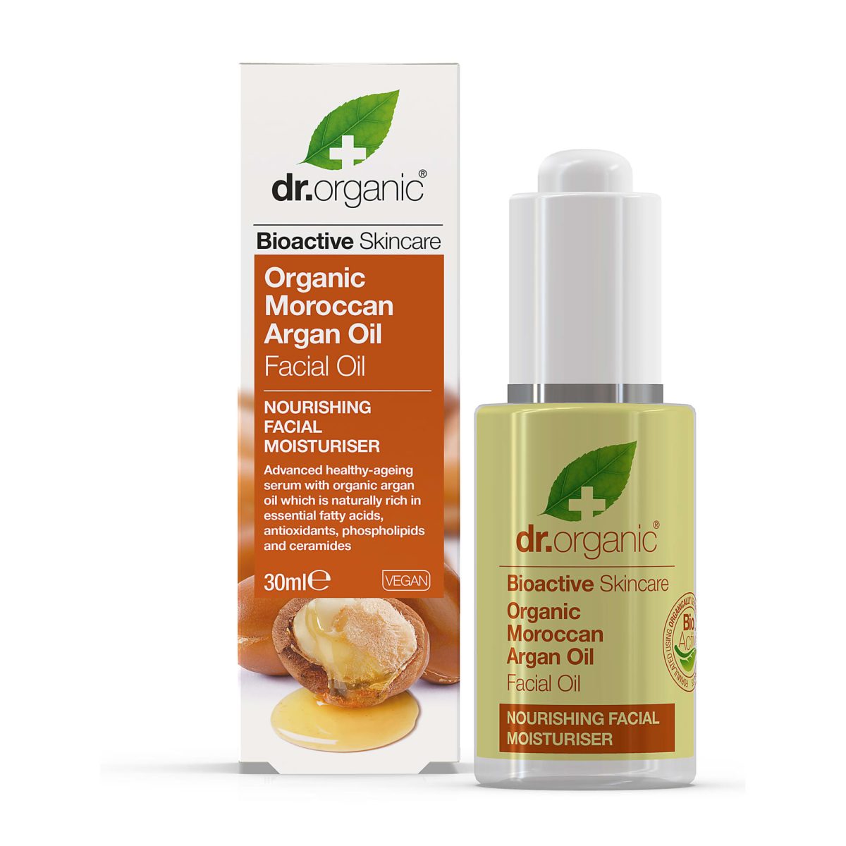 Dr Organic Moroccan Argan Oil  Facial Oil 30ml - Image 1
