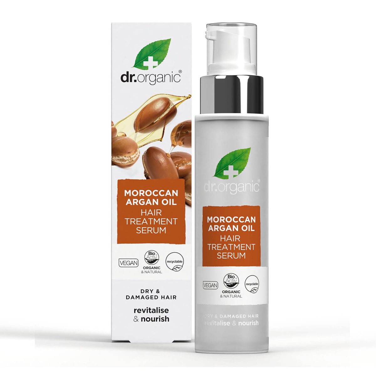 Dr Organic Moroccan Argan Oil Hair Treatment Serum 100ml - Image 1