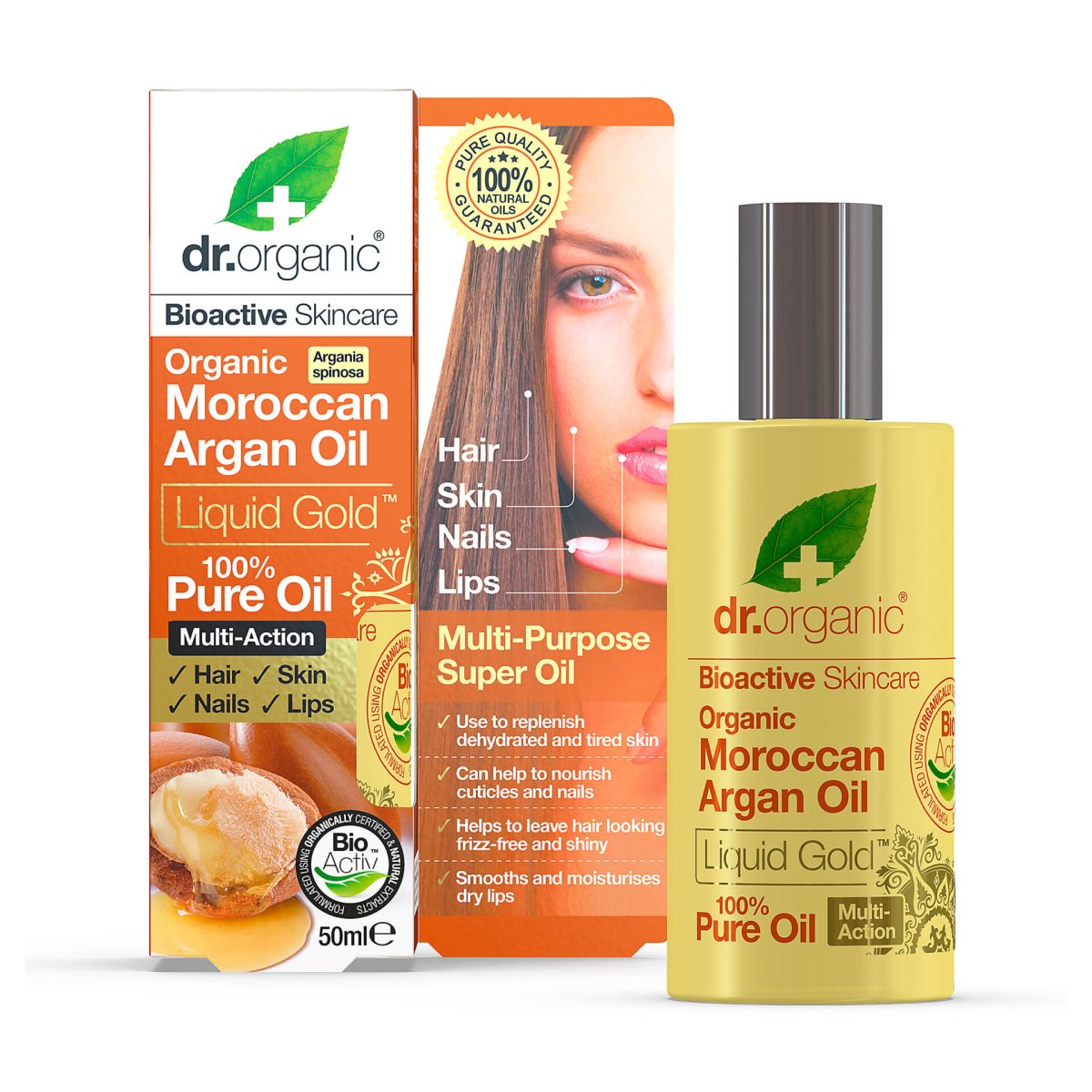 Dr Organic Moroccan Argan Oil Pure Oil 50ml - Image 1
