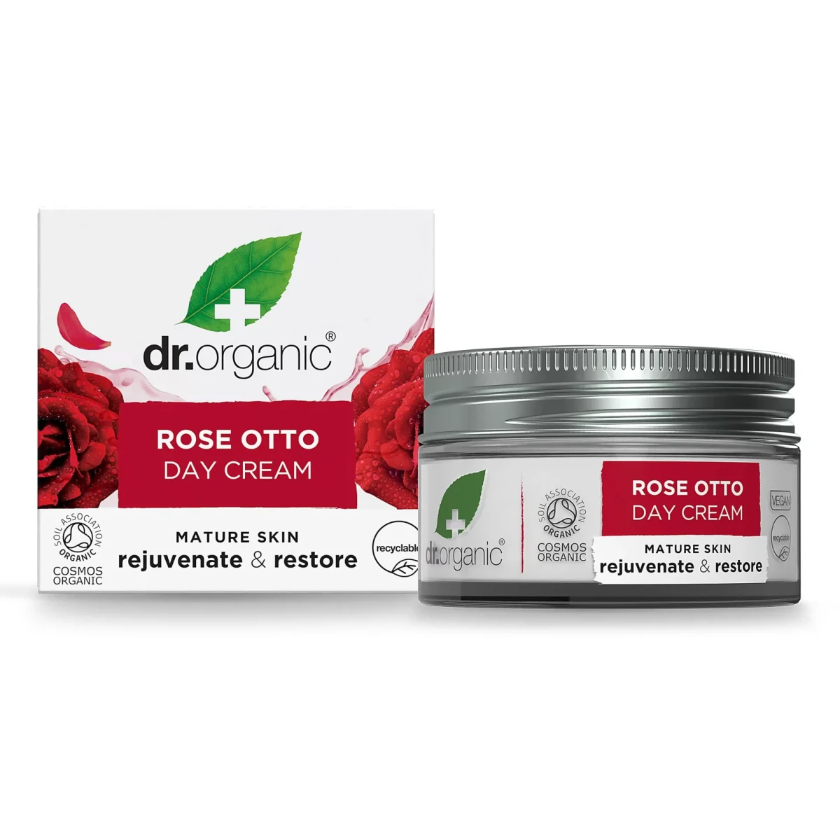 Dr Organic Rose Day Cream 50ml - Image 1