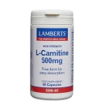 Lamberts L Carnitine 500mg Capsules 60's