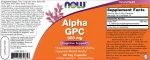 NOW Foods Alpha GPC 300mg Caps 60's - Image 2