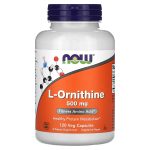 NOW Foods, L-Ornithine, 500mg, 120 Veg Capsules