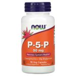 NOW Foods, P-5-P, 50 mg, Veg Capsules 90's