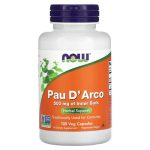 NOW Foods, Pau D' Arco, 500 mg, 100 Veg Capsules
