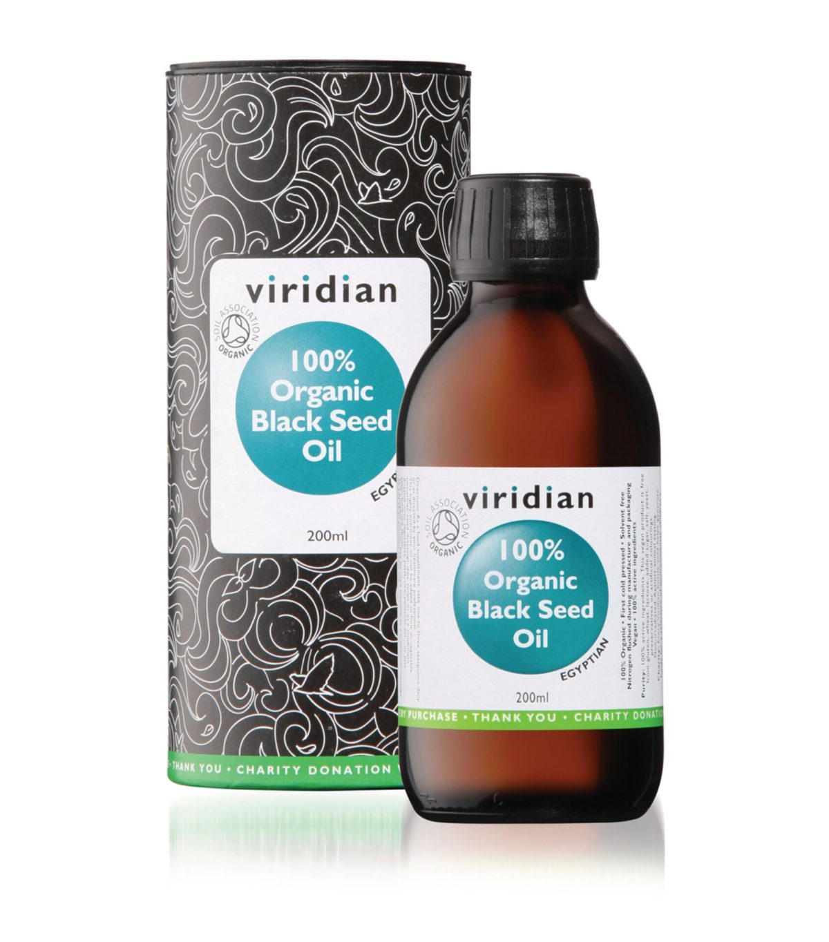 VIRIDIAN Black Seed Oil Organic 200ml - Image 1