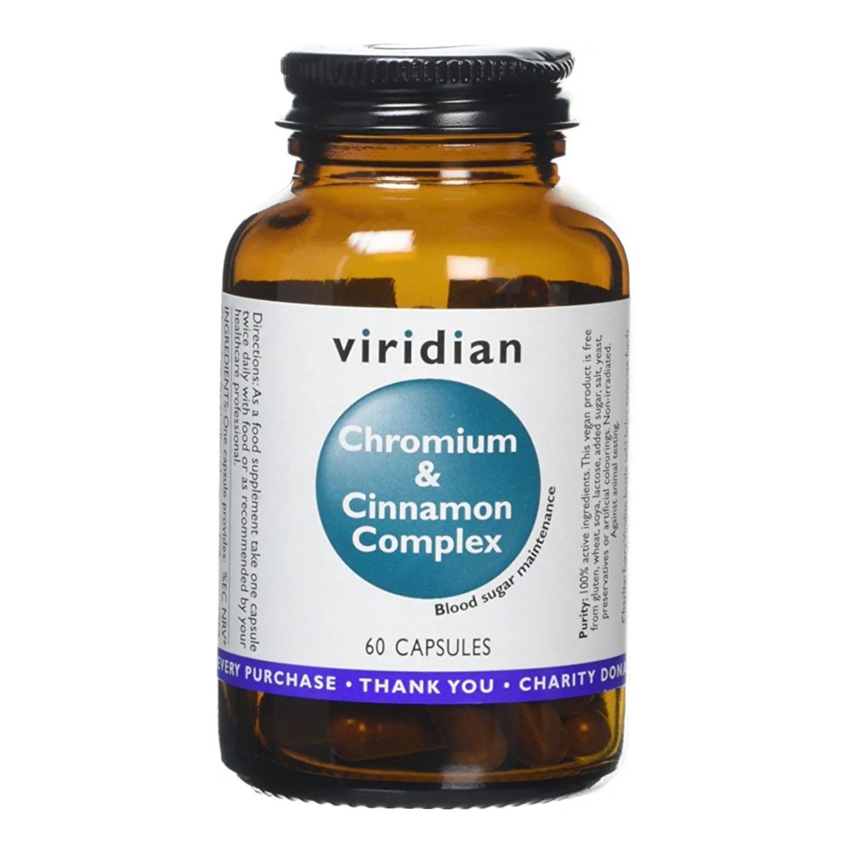 VIRIDIAN Chromium & Cinnamon Complex Vcaps 60's - Image 1