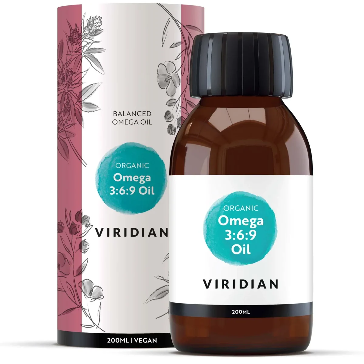 Viridian Omega 369 Oil 200ml Organic Vegan - Image 1