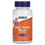 NOW Foods, Red Yeast Rice, 600mg, 60 Veg Capsules