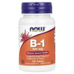 NOW Foods, B-1, 100mg, 100 Tablets