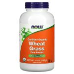 NOW Foods, Certified Organic Wheat Grass, Pure Powder, 255g