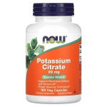 NOW Foods, Potassium Citrate, 99mg, 180 Veg Capsules