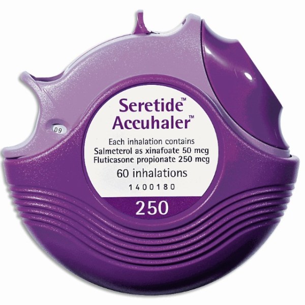 Seretide Accuhaler 50mcg 250mcg 60d HEMLOCK PHARMACY