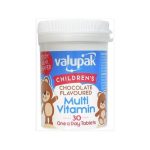 Valupak Children’s Multivitamin Chocolate Flavored Odorless Tablets 30's