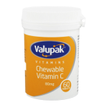Valupak Chewable Vitamin C 80mg Tablets (60’s)