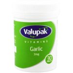 Valupak Odourless Garlic 3mg Tablets 30's