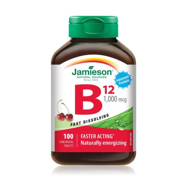 Jamieson Vitamin B12 1000 mcg Fast Dissolving Tablets 100's