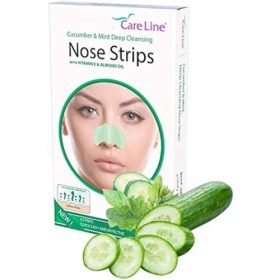 CareLine Cucumber & Mint Deep Cleansing Nose Strips, 6's