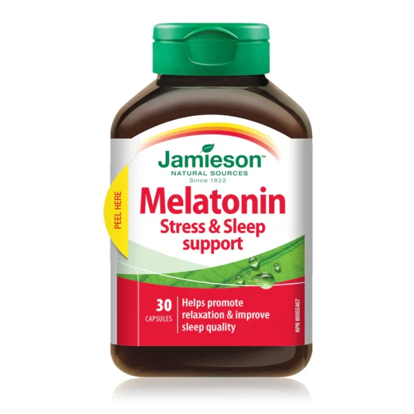 Jamieson Melatonin Stress & Sleep Support Capsules 30's