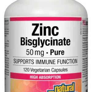 Natural Factor - Zinc Bisglycinate 50 mg - 120 vcap