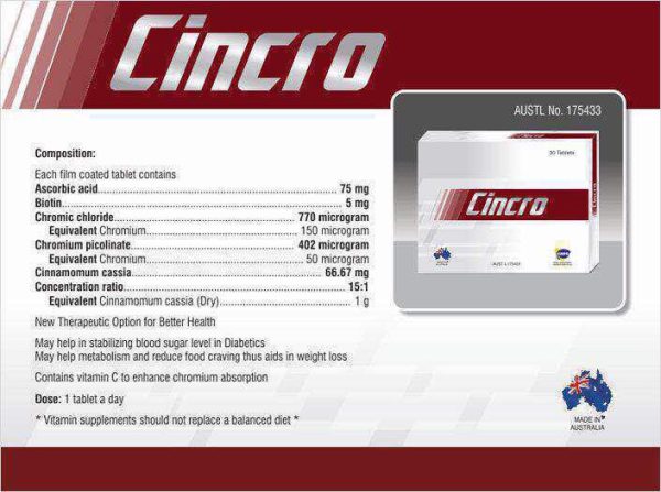 Cincro Tablets 30's