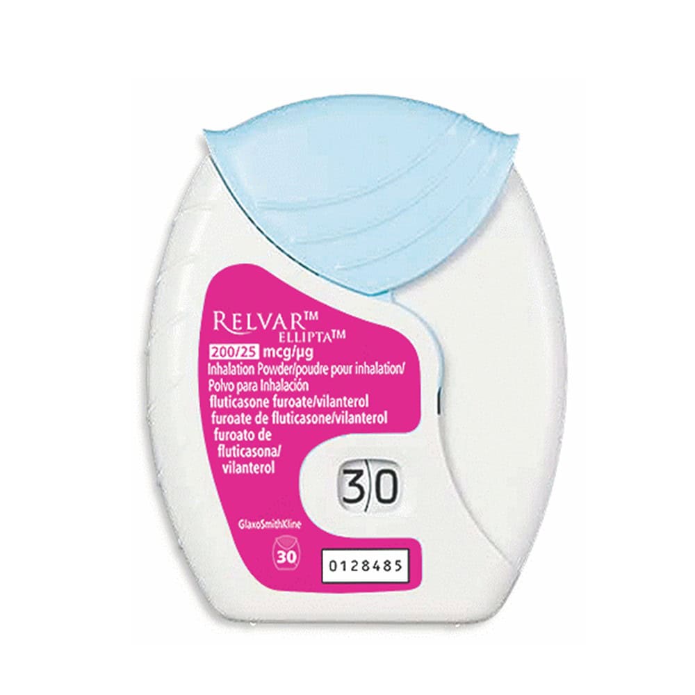 Relvar Ellipta 200 25 Mcg Inhaler 30 Doses HEMLOCK PHARMACY