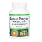 Natural Factors Lactase Enzyme 9,000 FCC ALU, 60 Capsules