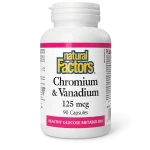Natural Factors Chromium & Vanadium 125 mcg (90 Capsules)