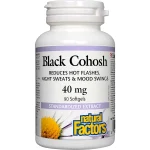 Natural Factors Black Cohosh Standardized Extract 40 mg (90 Vegetarian Capsules)
