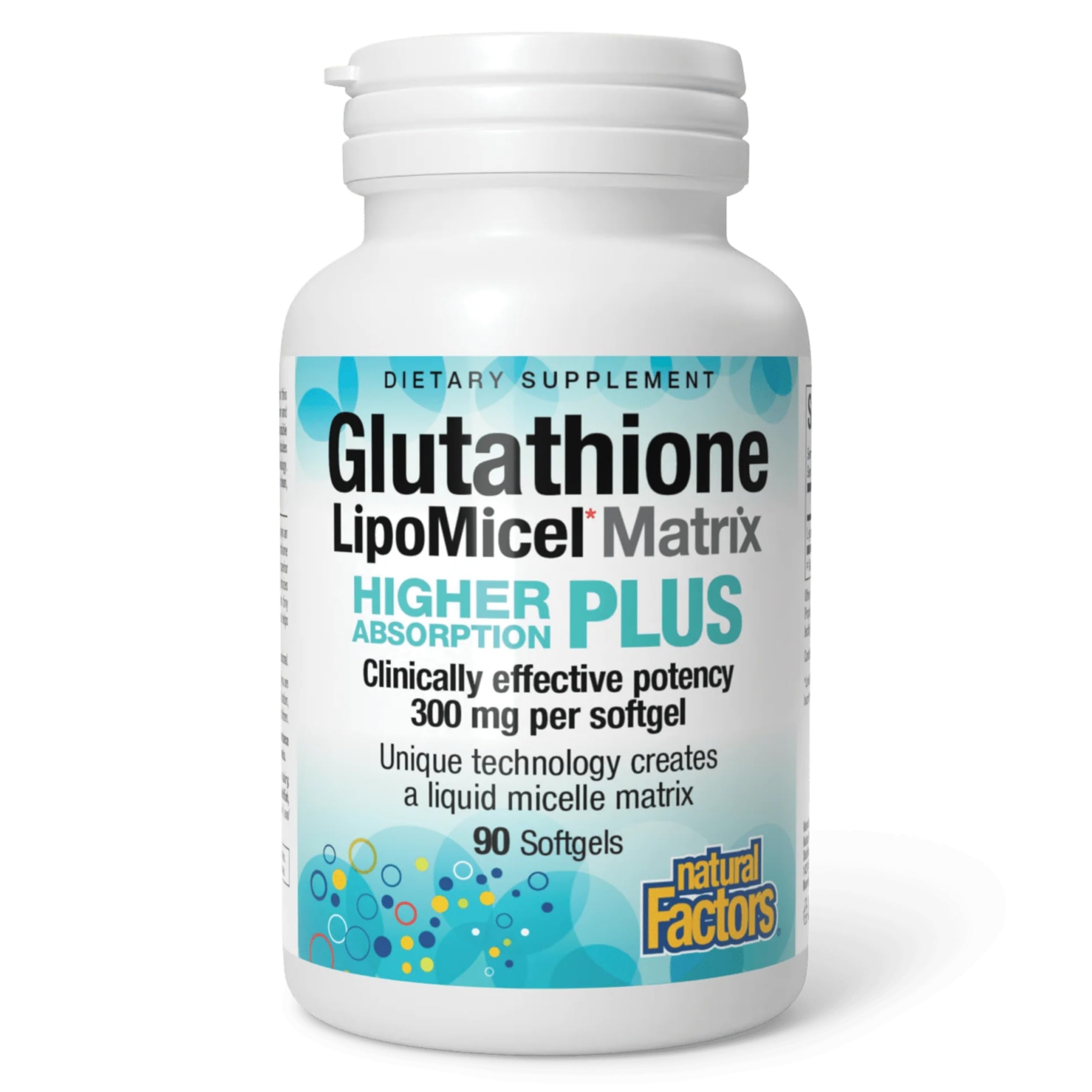 Natural Factors Glutathione LipoMicel Matrix 300 mg (60 Softgels) Natural Factors Glutathione LipoMicel Matrix 300 mg (60 Softgels) - Image 1