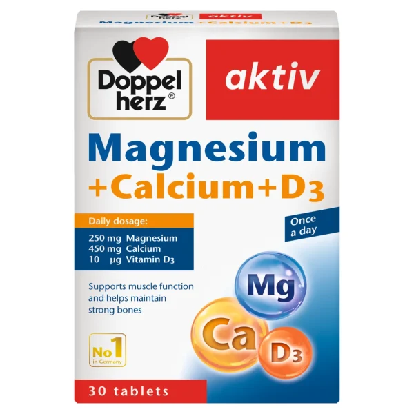 Doppelherz aktiv Magnesium + Calcium + D3 (30 Tablets)