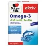 Doppelherz aktiv Omega-3 + Folic Acid + B6 + B12 (30 Capsules)