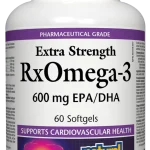 Natural Factors RxOmega-3 Extra Strength 600 mg (60 Softgels)