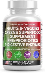 Clean Nutraceuticals Fruits & Veggies Greens Superfood Supplement – 120 Capsules - Image 2