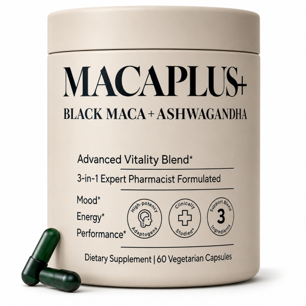 MACAPLUS-Black Maca with Ashwagandha and fenugreek